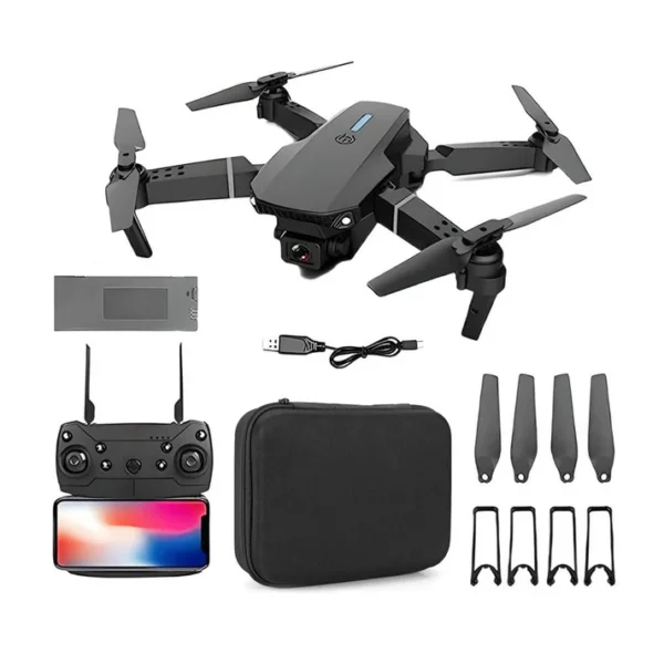 E88 Foldable Drone with 4K Wi-Fi FPV dual camera