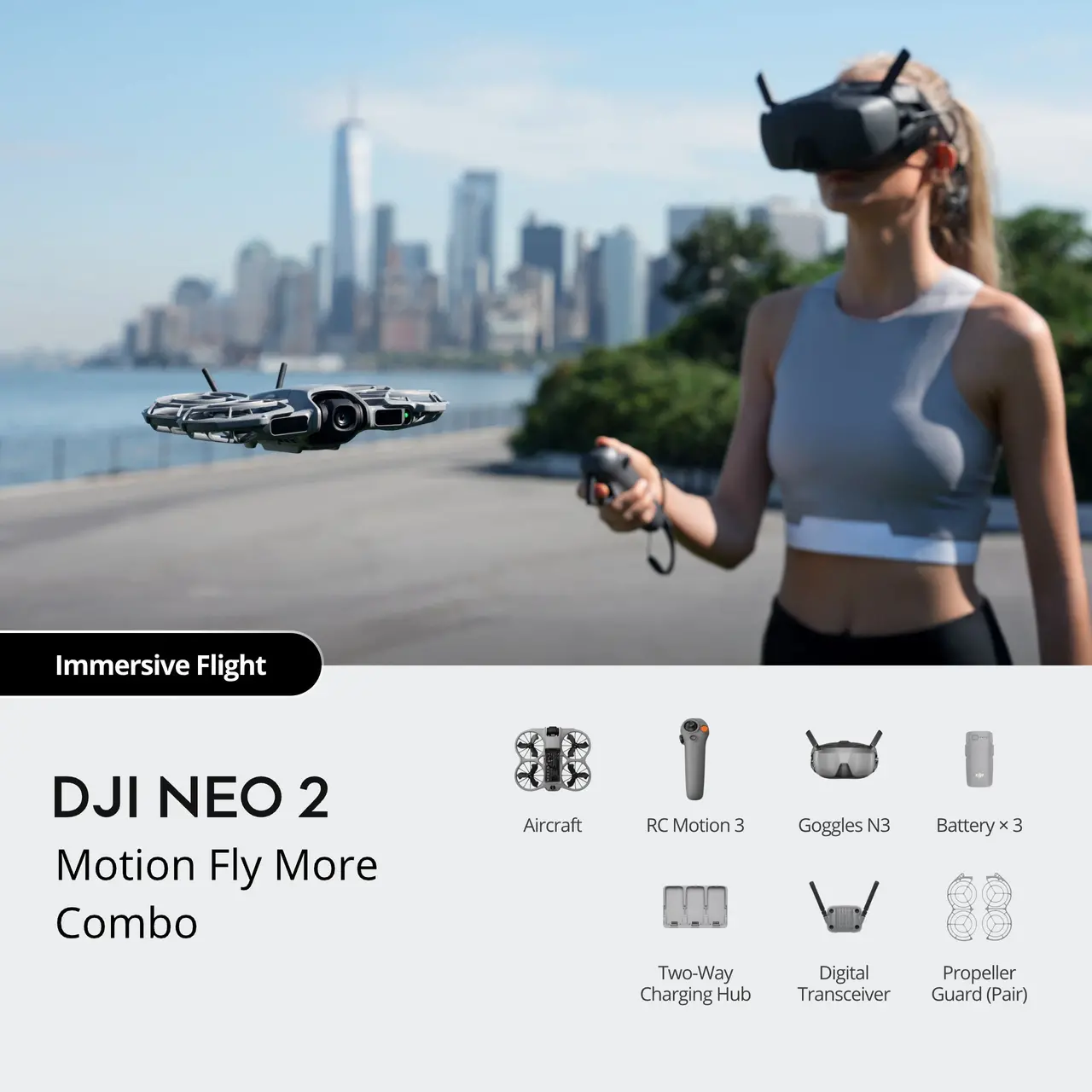 DJI Neo 2 Motion Fly More Combo 1 DJI Neo 2 Motion Fly More Combo motion control flying